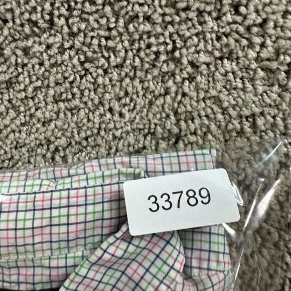 Ralph Lauren Shirt Mens Large Purple White Blue Pony Multicolor Check FLAW - Picture 12 of 12